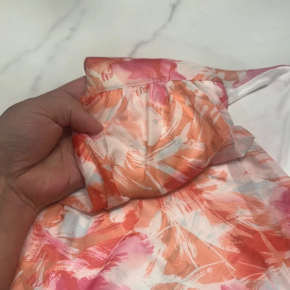 BCBG Vibrant Pink and Orange Mini Dress - Picture 3 of 15